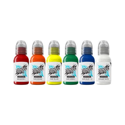 World Famous Limitless Tattoo Ink - Simple Set - 6x 30ml