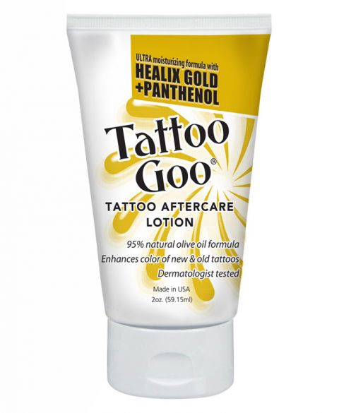Tattoo Goo Lotion 2oz with Healix Gold and Panthenol