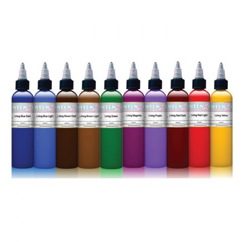 Intenze Ink Sets - Colour Outline Set x 10 Inks