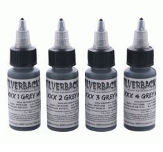 Silverback Ink® XXX Series - 1oz X 4 - Grey Wash Set