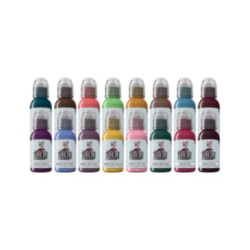 World Famous Limitless Tattoo Ink - A.D. Pancho Pro Color Set - 16x 30ml 