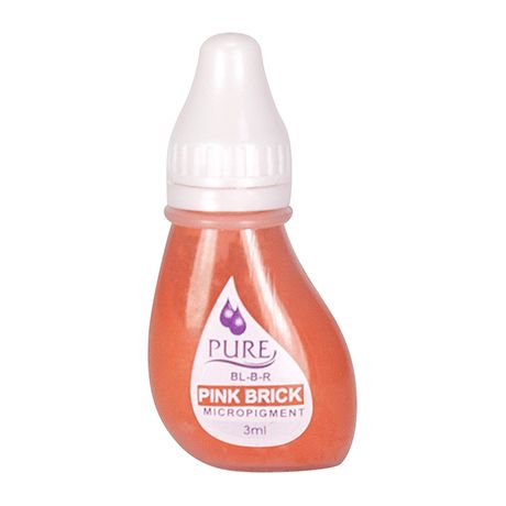 Biotouch Pure Permanent Pink Brick Makeup - 3ml (6 Bottles)