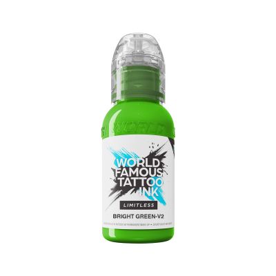 World Famous Limitless Tattoo Ink - Bright Green V2