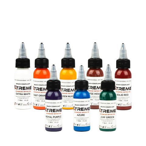 Xtreme Ink - Old School Color Set (8 Inks) - 1oz/30ml
