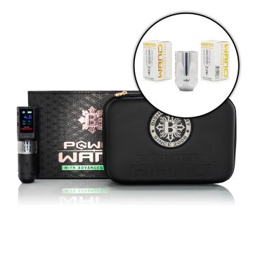 Bishop Stainless Steel Power Wand with Advanced Battery Full Set – 4.2 Packer with Stainless Steel 1.25” Grip