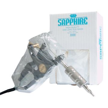Sapphire Tattoo Machine Cover Bags (5""x7"") - Box of 1000