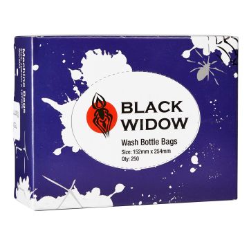 Black Widow Wash Bottle Bags 152 x 254mm