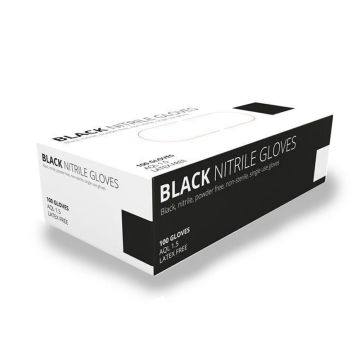 Black Nitrile Gloves by Unigloves