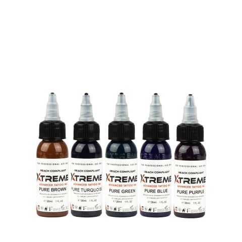 Xtreme Ink - Pure Color Set (5 Inks) - 1oz/30ml
