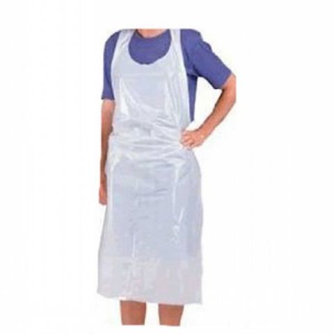Aprons Disposable - White (Flat pack) - (100)