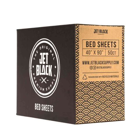 Jet Black Bed Sheets 50 Pack