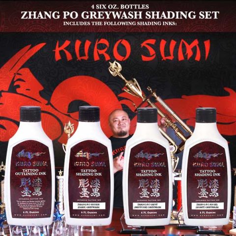 Kuro Sumi 180ml/6oz Zhang Po Shading Set