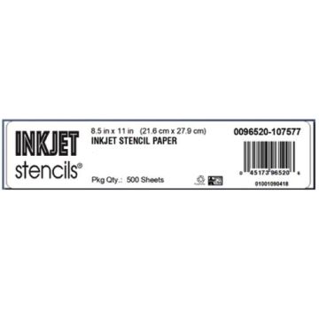 Inkjet Stencil Paper – Stencilpapper – 8,5 x 11" (A4) – 500 ark