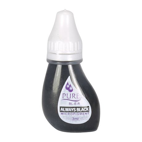 Biotouch Ren Permanent Alltid svart Makeup - 3 ml (6 flaskor)