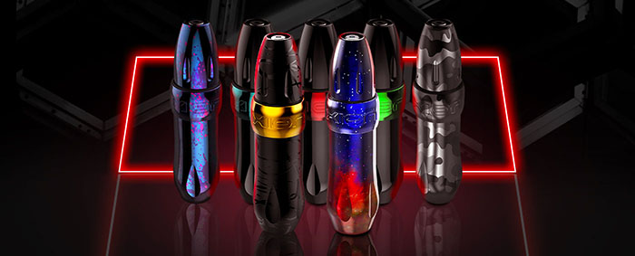 The FK Irons Spektra Xion range of tattoo pens