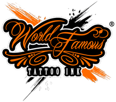 Logo of World Famous Tattoo Ink.