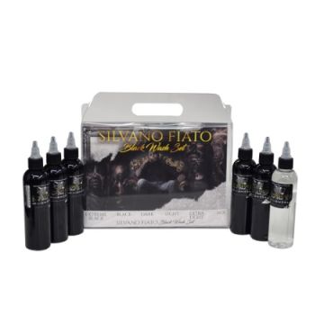 Silvano Fiato Black 6 Bottle Set World Famous Ink - 4oz