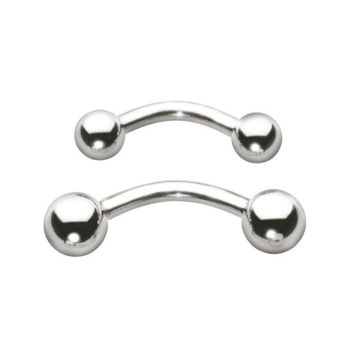 Surgical Steel Barbell Curved