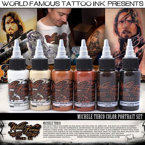 World Famous Tattoo Ink 12 Color Primary Set 2