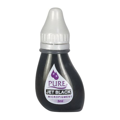 Biotouch Pure Permanent Jet Black Makeup - 3ml (6 Bottles)