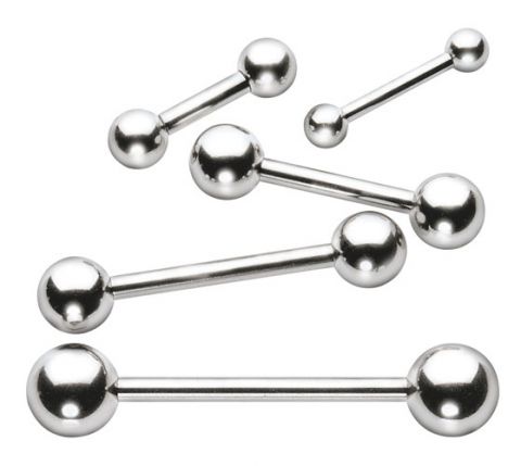 Surgical Steel Barbell Straight (packs of 10)